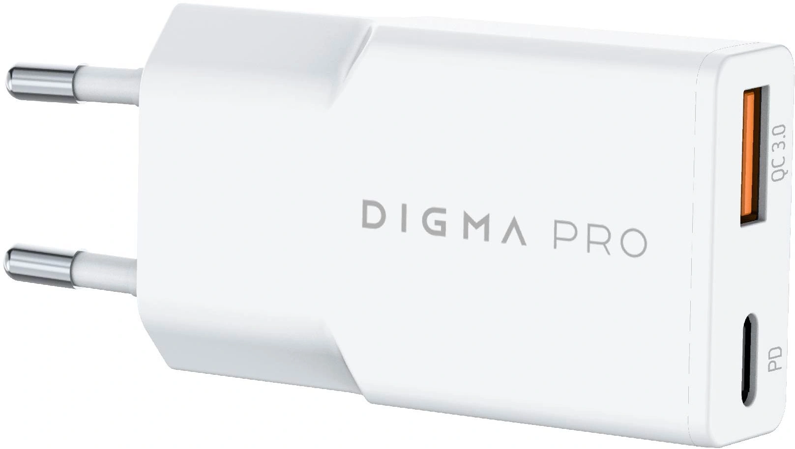Сетевое зар./устр. Digma Pro DPW2A 20W 3A (PD+QC) USB-C/USB-A универсальное белый (DPW2A2GX11WH) — миниатюра 11
