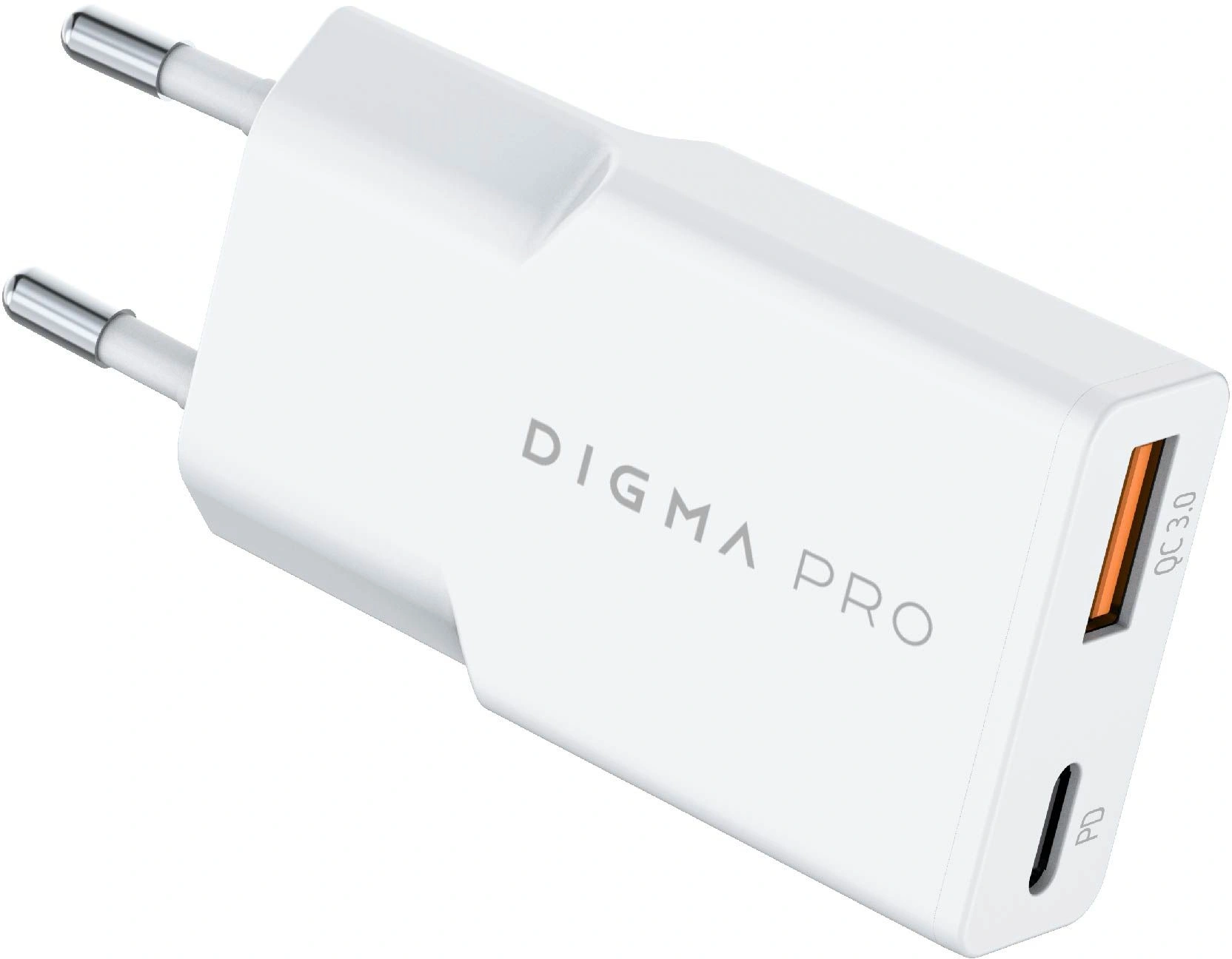 Сетевое зар./устр. Digma Pro DPW2A 20W 3A (PD+QC) USB-C/USB-A универсальное белый (DPW2A2GX11WH) — миниатюра 12
