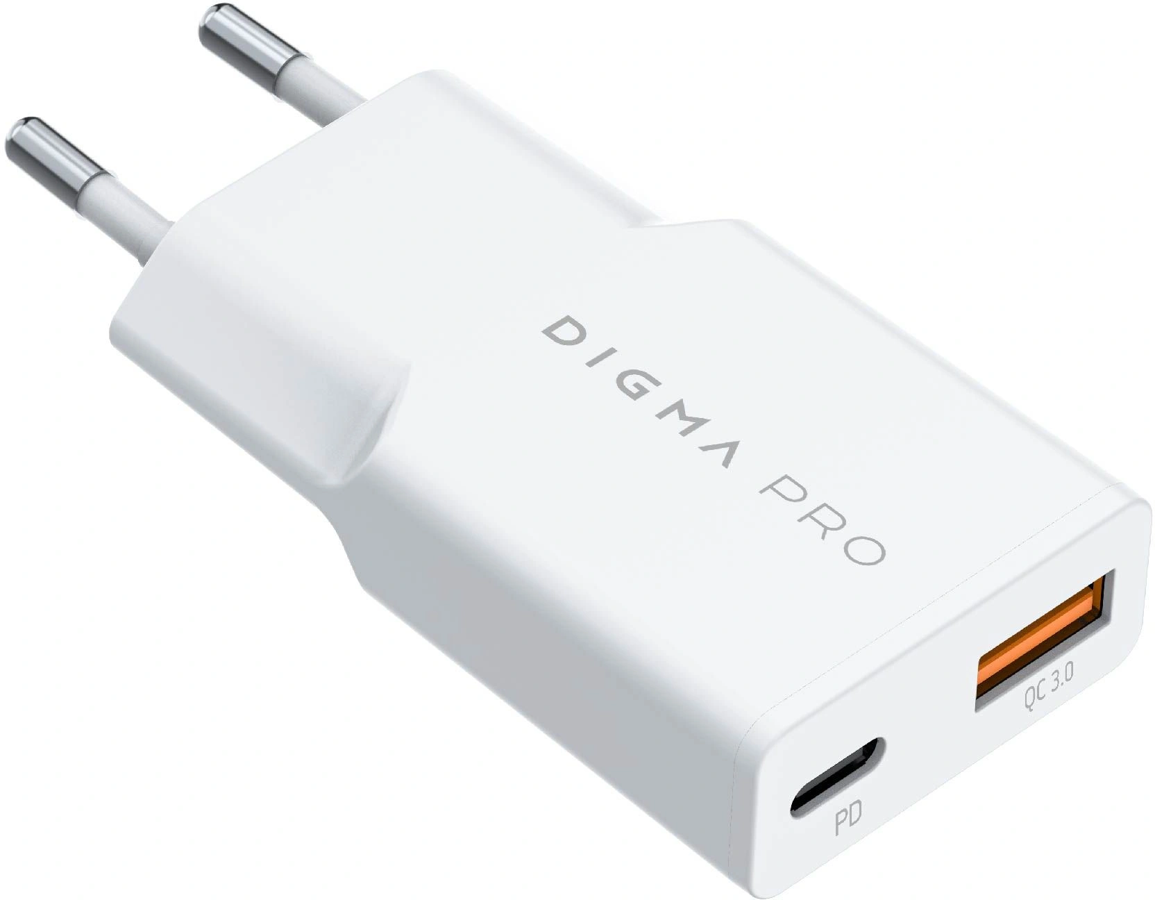 Сетевое зар./устр. Digma Pro DPW2A 20W 3A (PD+QC) USB-C/USB-A универсальное белый (DPW2A2GX11WH) — миниатюра 13
