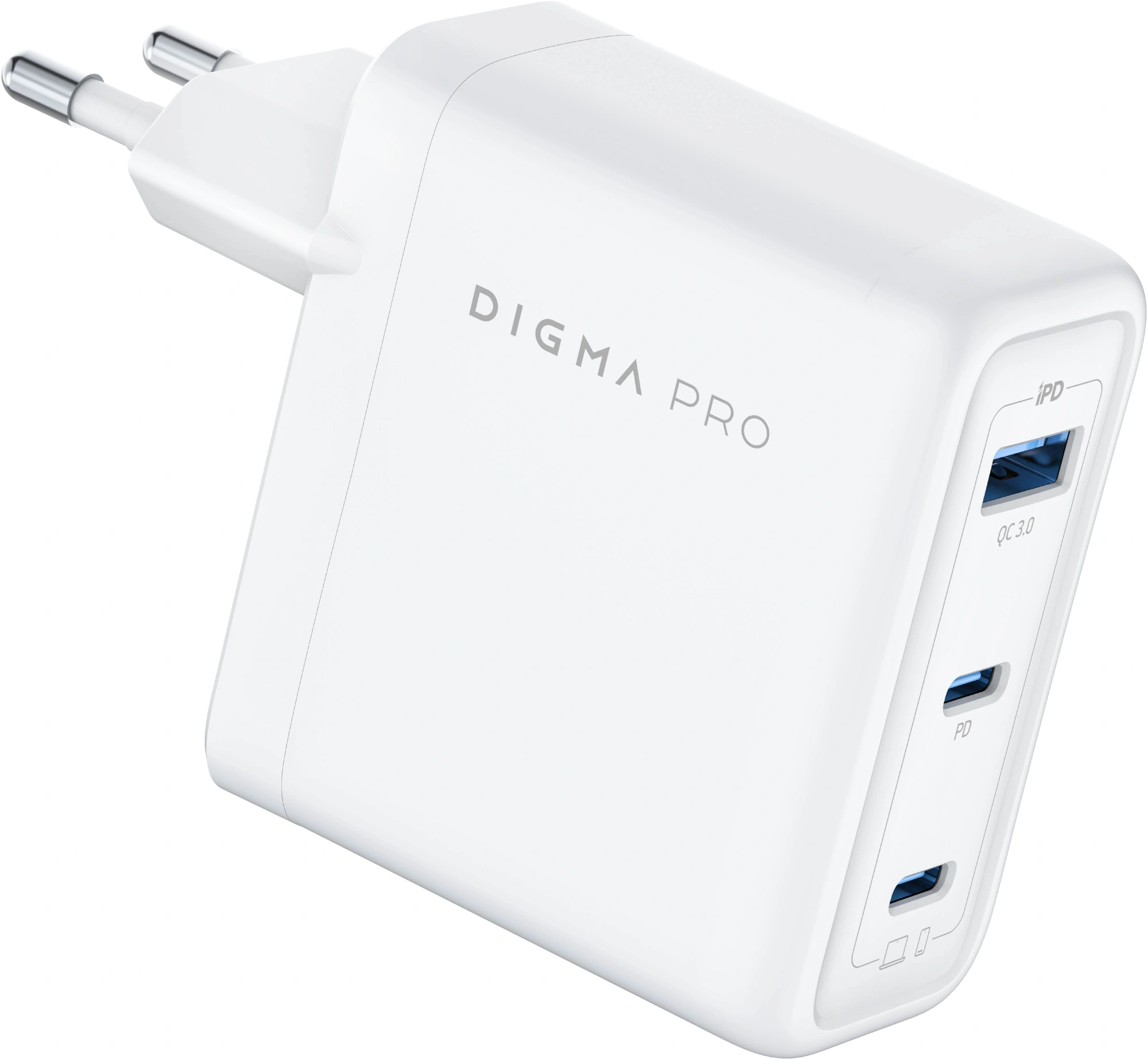 Сетевое зар./устр. Digma Pro DPW10C 100W 5A (PD+QC) 2хUSB-C/USB-A универсальное белый (DPW1С0G012WH) — миниатюра 12