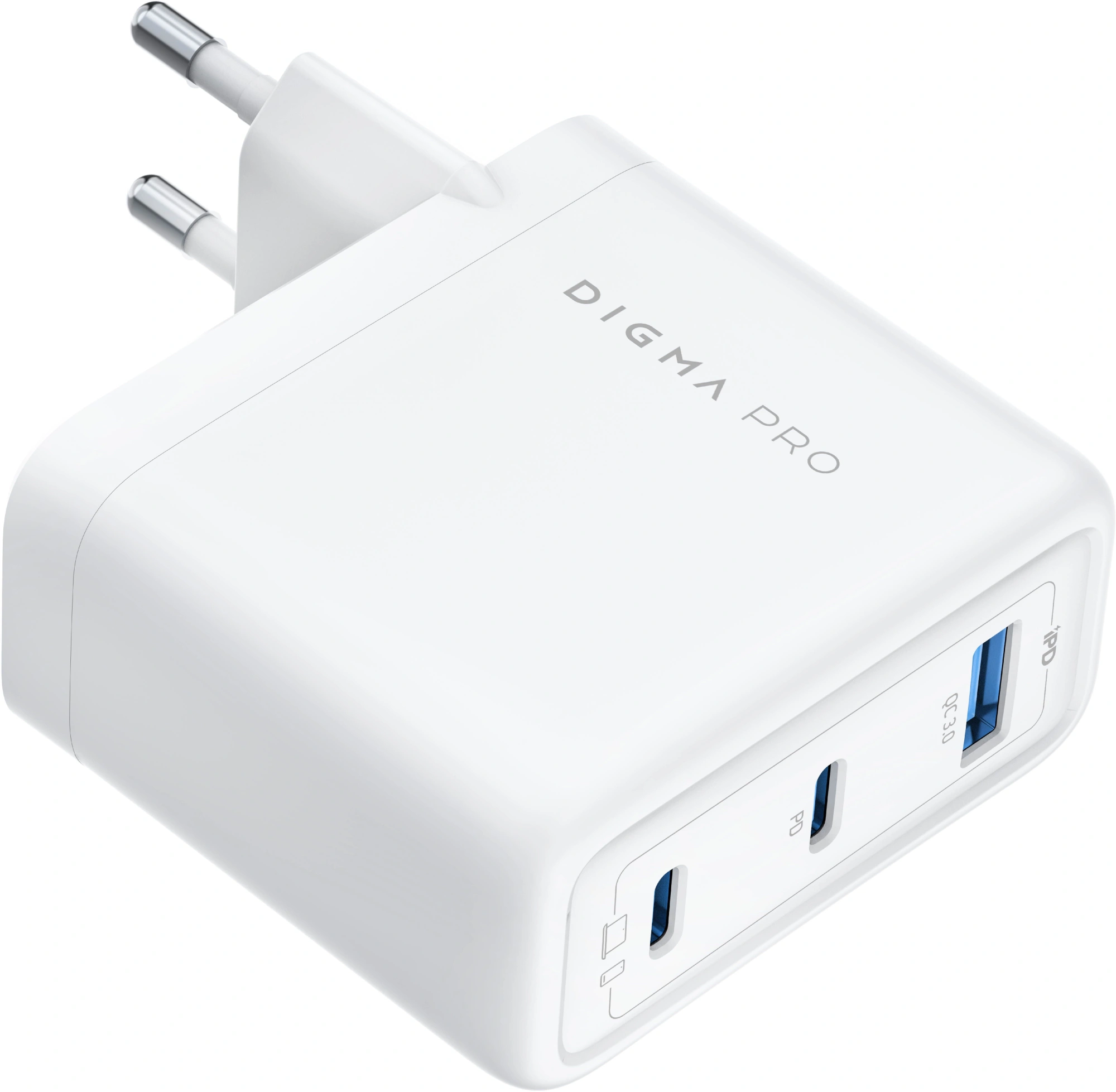 Сетевое зар./устр. Digma Pro DPW10C 100W 5A (PD+QC) 2хUSB-C/USB-A универсальное белый (DPW1С0G012WH) — миниатюра 11