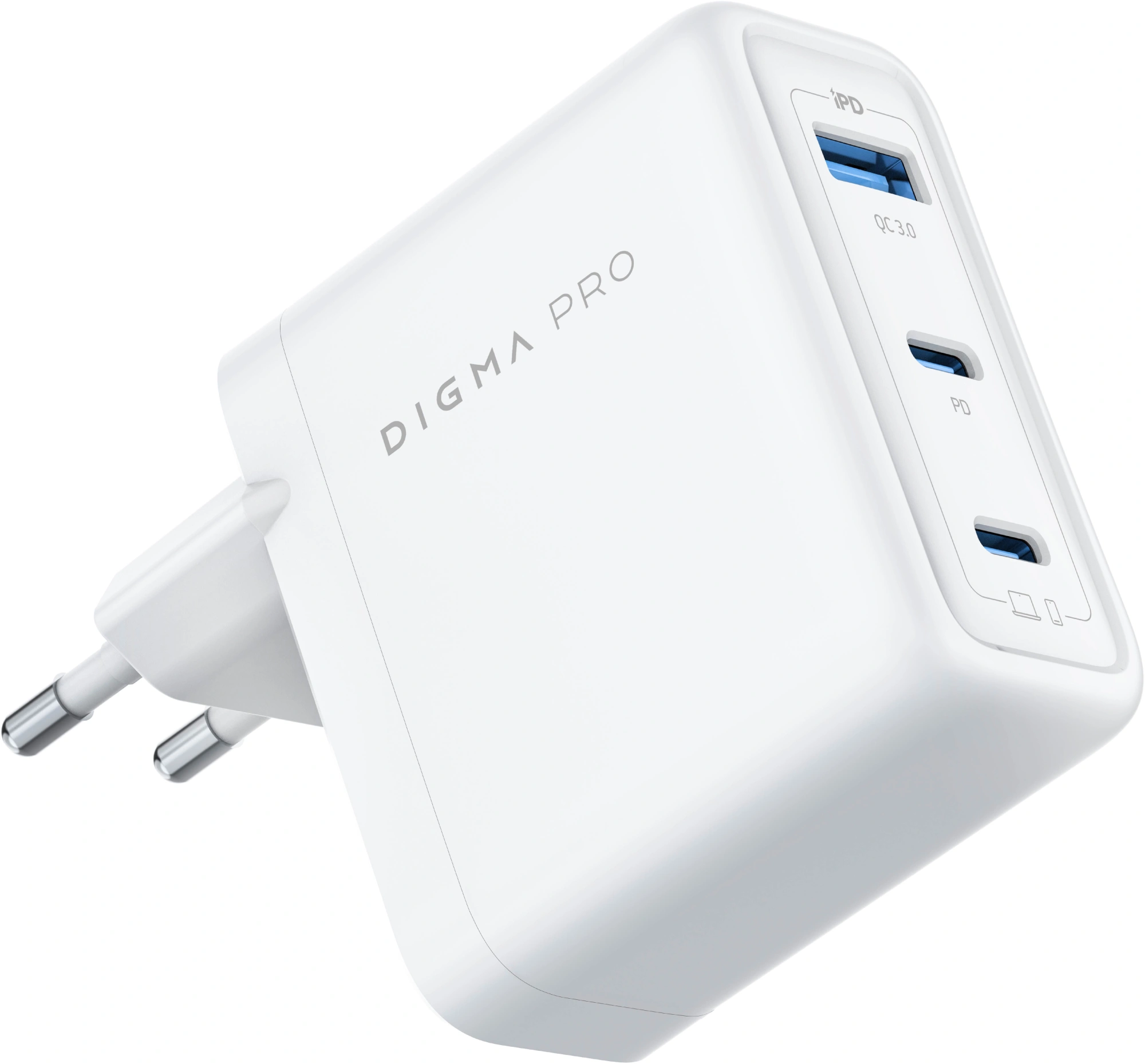 Сетевое зар./устр. Digma Pro DPW10C 100W 5A (PD+QC) 2хUSB-C/USB-A универсальное белый (DPW1С0G012WH) — миниатюра 13