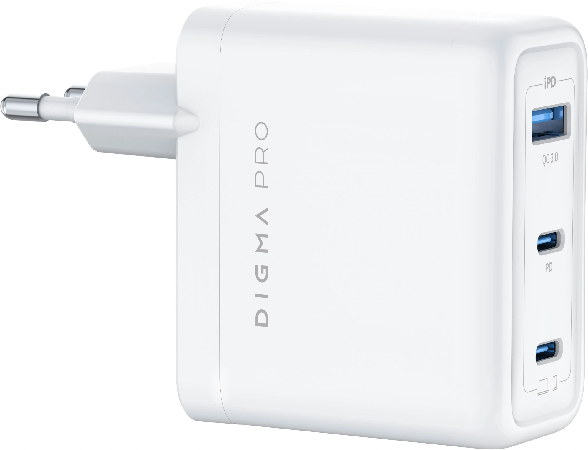 Сетевое зар./устр. Digma Pro DPW10C 100W 5A (PD+QC) 2хUSB-C/USB-A универсальное белый (DPW1С0G012WH) — миниатюра 14