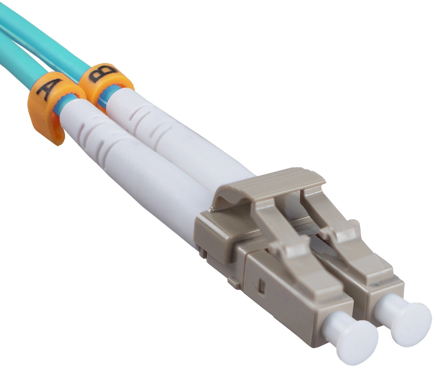 Патч-корд Cabeus FOP-50-LC-LC-3M 2x50/125 OM3 LC дуплекс-LC дуплекс 3м LSZH бирюзовый — фото 1