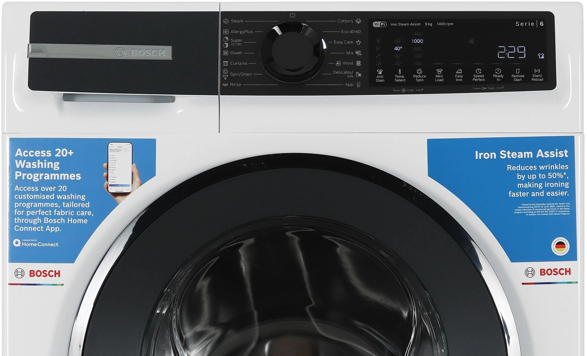 Стиральная машина Bosch WGK244Z0ME пан.англ. загр.фронтальная макс.:9кг белый инвертор — миниатюра 7