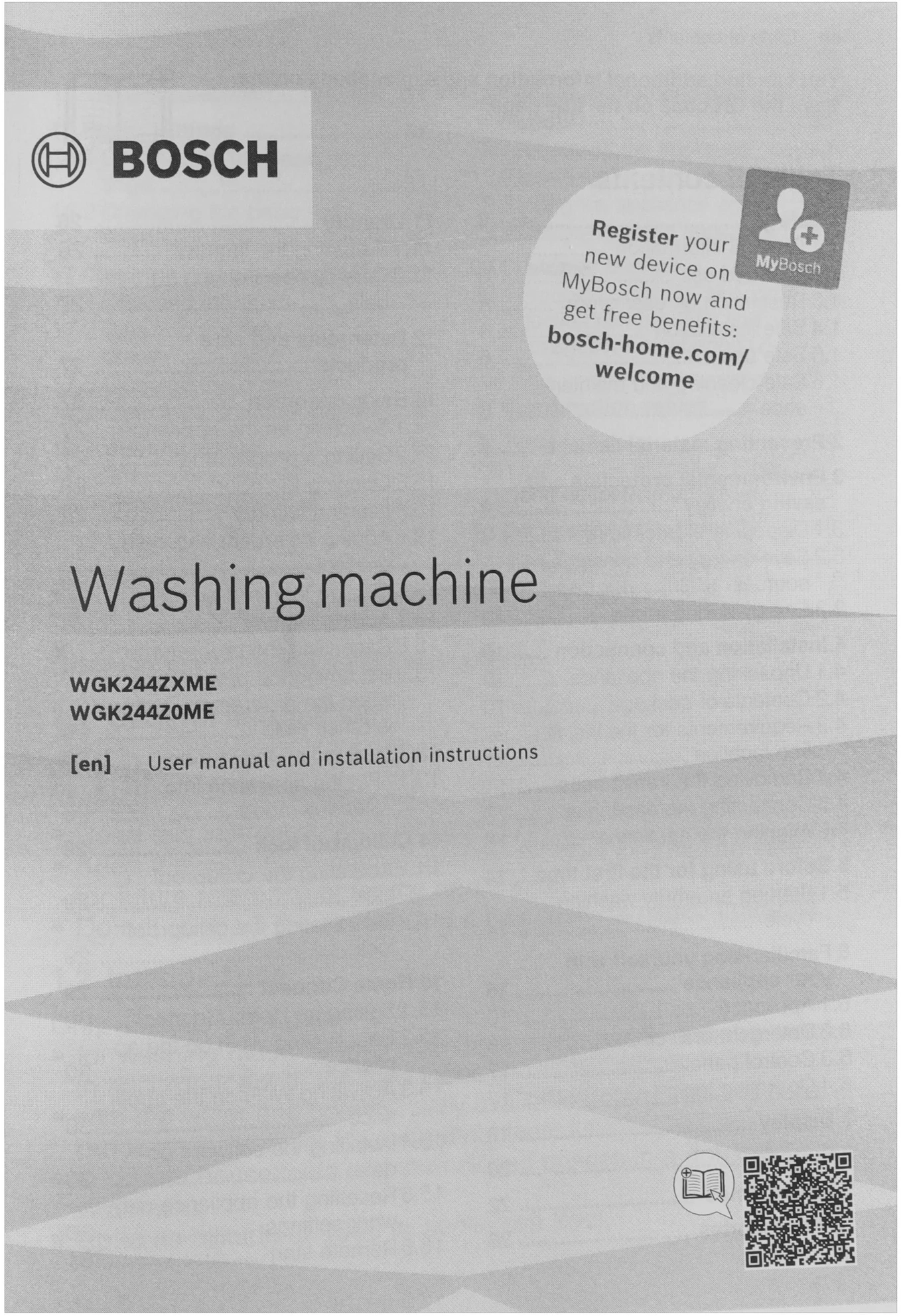 Стиральная машина Bosch WGK244Z0ME пан.англ. загр.фронтальная макс.:9кг белый инвертор — миниатюра 13