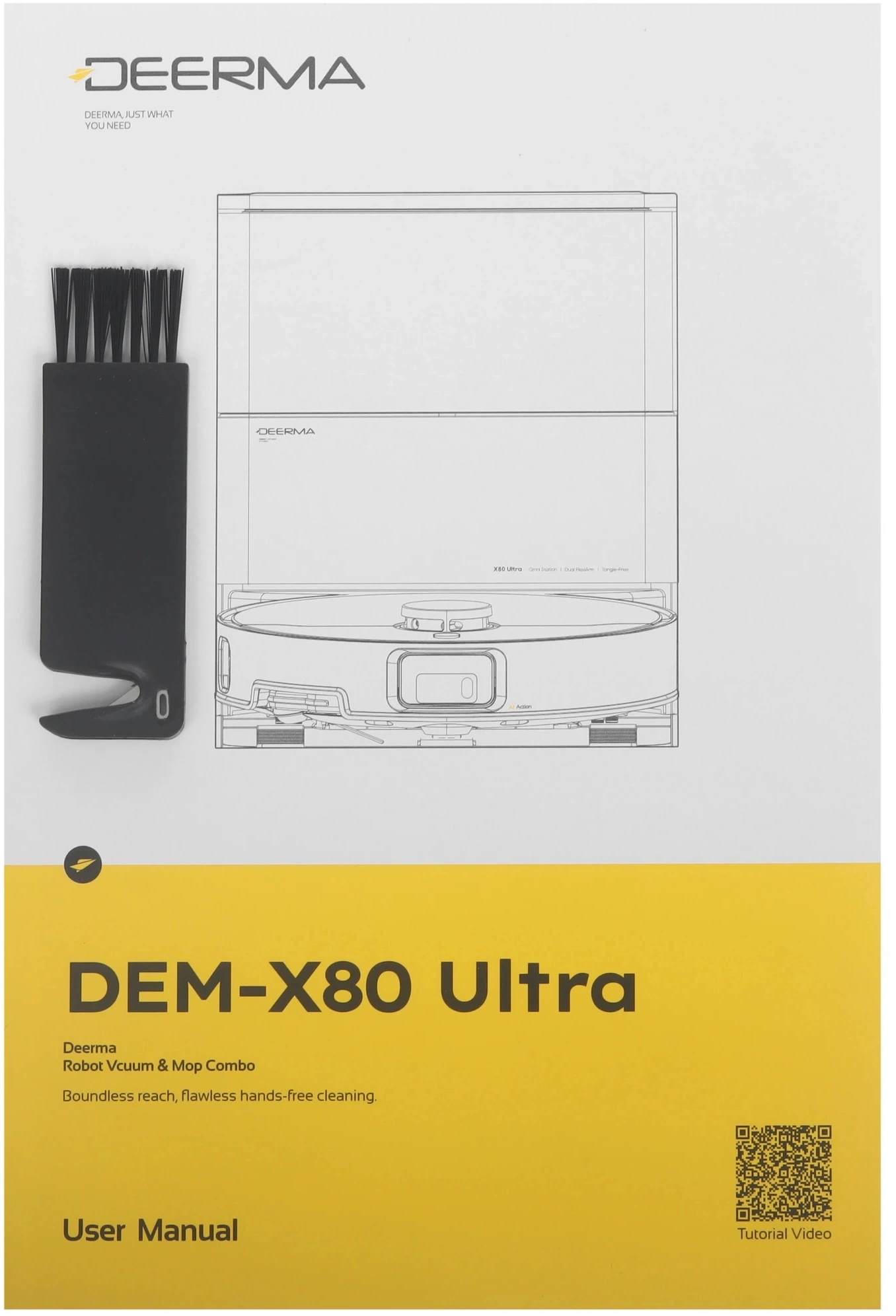 Пылесос-робот Deerma DEM-X80 Ultra 50Вт черный графит/черный — миниатюра 10