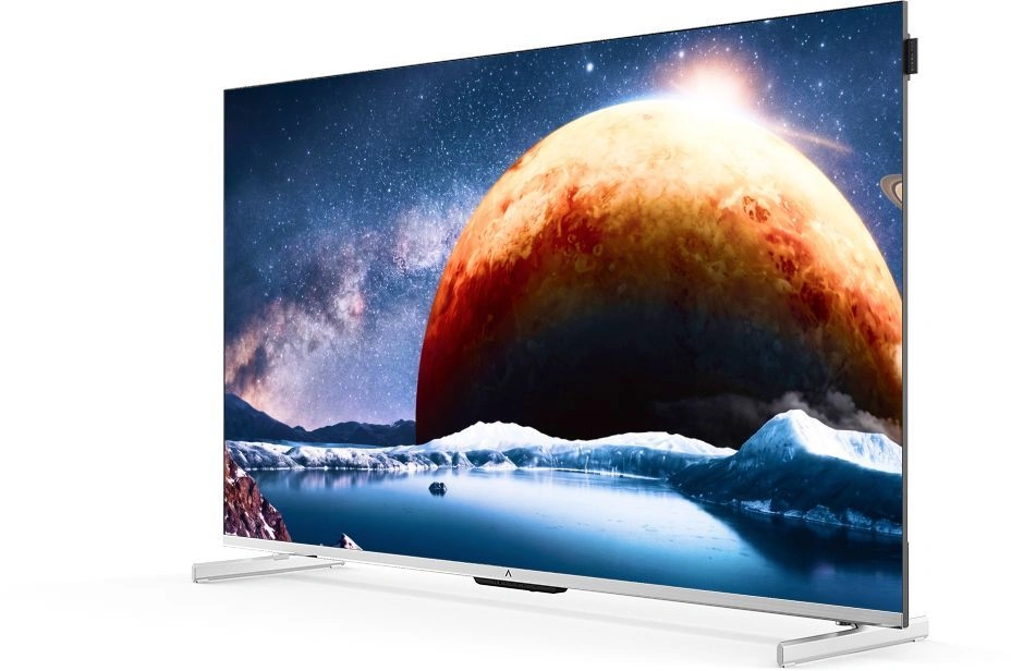 Телевизор QLED Digma Pro 50" Mini LED 50Q Google TV Frameless серебристый/серебристый 4K Ultra HD 144Hz MEMC DVB-T DVB-T2 DVB-C DVB-S DVB-S2 USB WiFi Smart TV — миниатюра 2