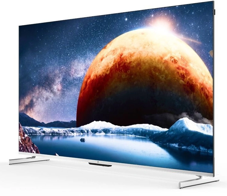 Телевизор QLED Digma Pro 65" Mini LED 65Q Google TV Frameless серебристый/серебристый 4K Ultra HD 144Hz MEMC DVB-T DVB-T2 DVB-C DVB-S DVB-S2 USB WiFi Smart TV — фото 1