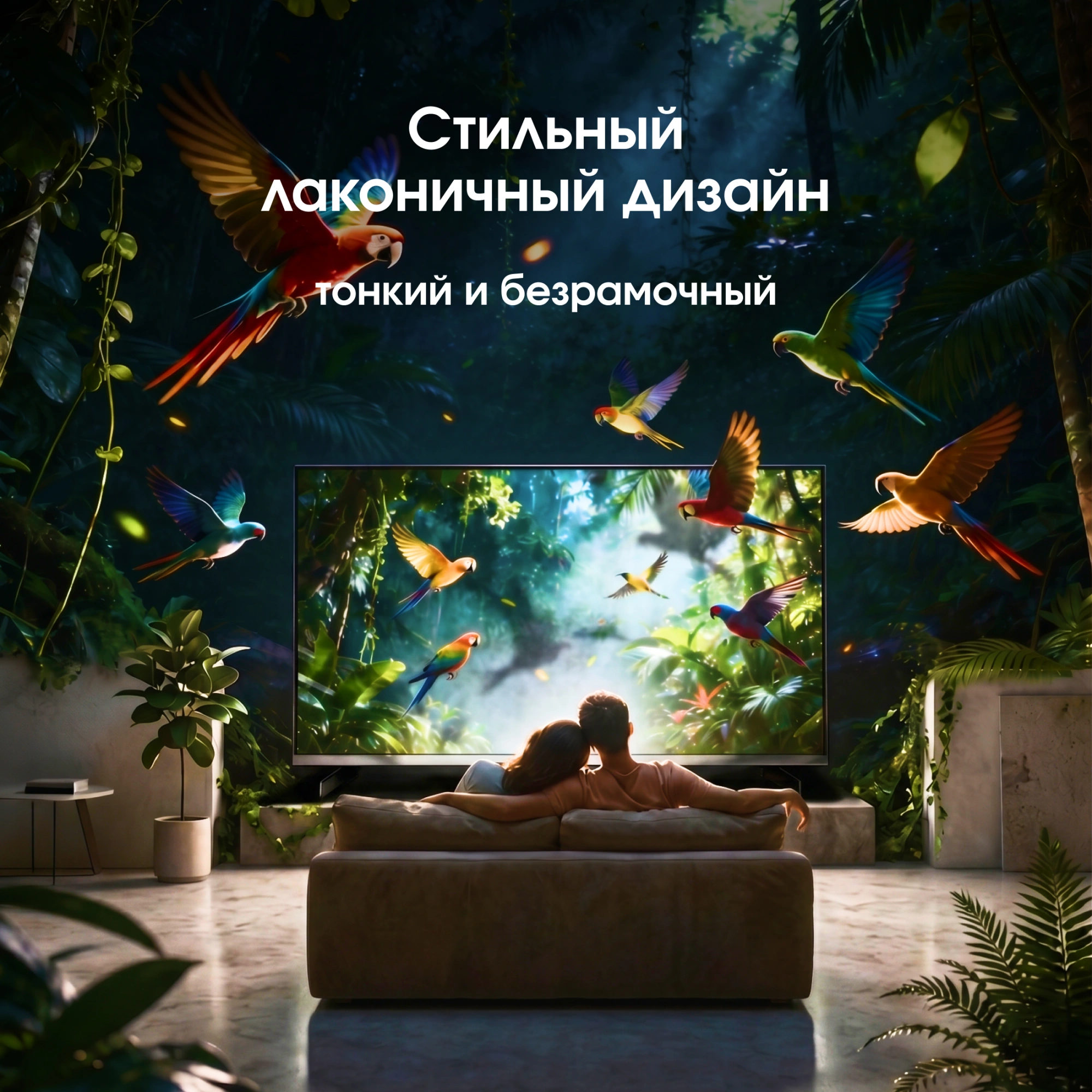 Телевизор QLED Digma Pro 75" Mini LED 75Q Google TV Frameless серебристый/серебристый 4K Ultra HD 144Hz MEMC DVB-T DVB-T2 DVB-C DVB-S DVB-S2 USB WiFi Smart TV — миниатюра 17