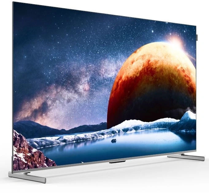 Телевизор QLED Digma Pro 75" Mini LED 75Q Google TV Frameless серебристый/серебристый 4K Ultra HD 144Hz MEMC DVB-T DVB-T2 DVB-C DVB-S DVB-S2 USB WiFi Smart TV — миниатюра 2
