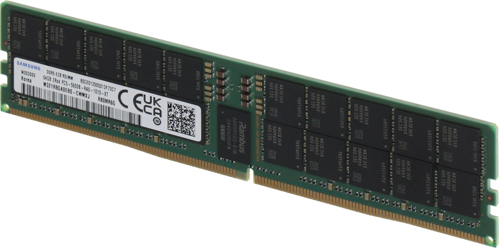 Память DDR5 Samsung M321R8GA0EB0-CWM 64Gb RDIMM ECC Reg Non Pull PC5-44800 5600MHz — миниатюра 2
