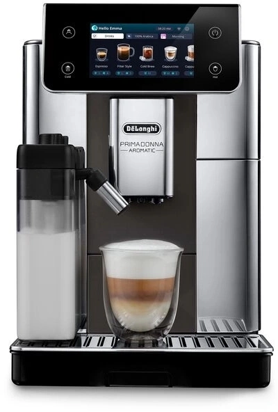 Кофемашина Delonghi Primadonna Aromatic ECAM630.55.SM 1450Вт черный/серебристый — миниатюра 2