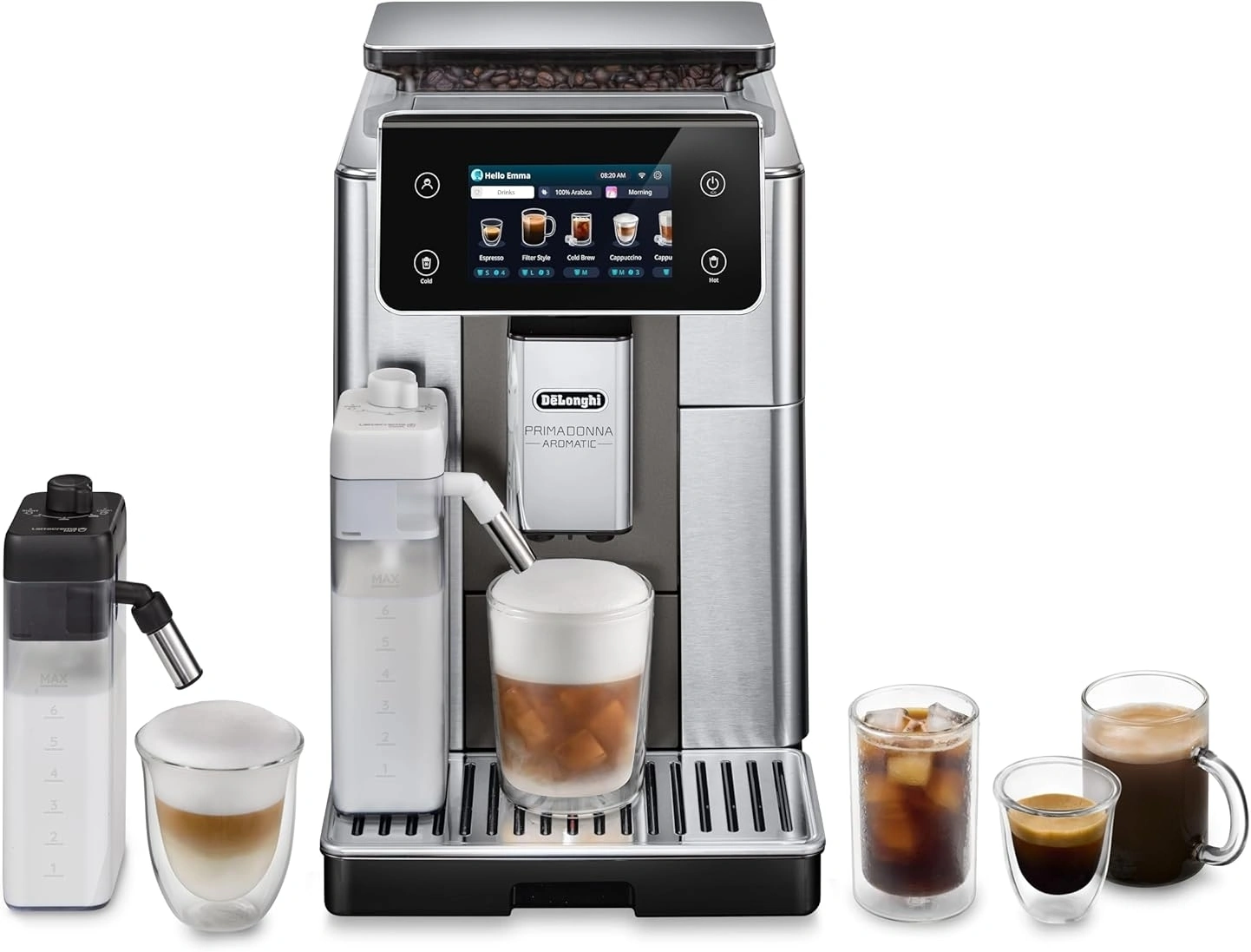 Кофемашина Delonghi ECAM630.75.TM 1450Вт черный/серебристый — миниатюра 9