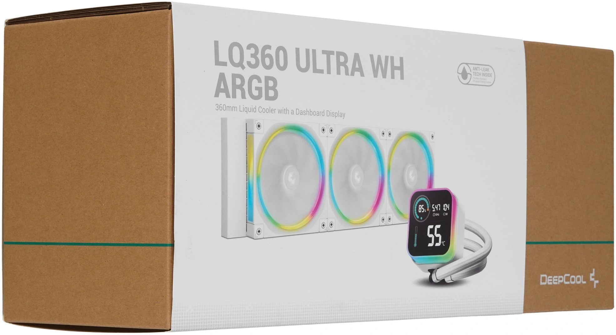 Система водяного охлаждения Deepcool LQ360 Ultra ARGB Soc-AM5/AM4/1200/1700/1851 белый 4-pin 32dB Al LCD 350W 1900gr Ret (R-LQ360-WHASMC-G-1) — миниатюра 10