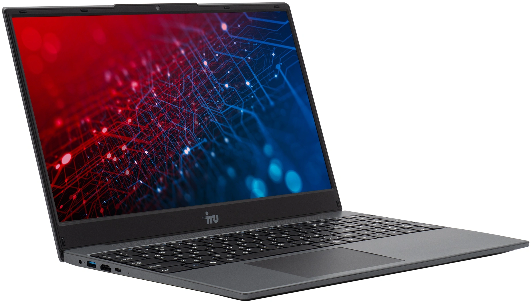 Ноутбук IRU Tactio 15PHR Ryzen 7 5825U 16Gb SSD512Gb AMD Radeon Graphics 15.6" IPS FHD (1920x1080) Windows 11 Pro 64 black WiFi BT Cam 4000mAh (2150142) — миниатюра 2