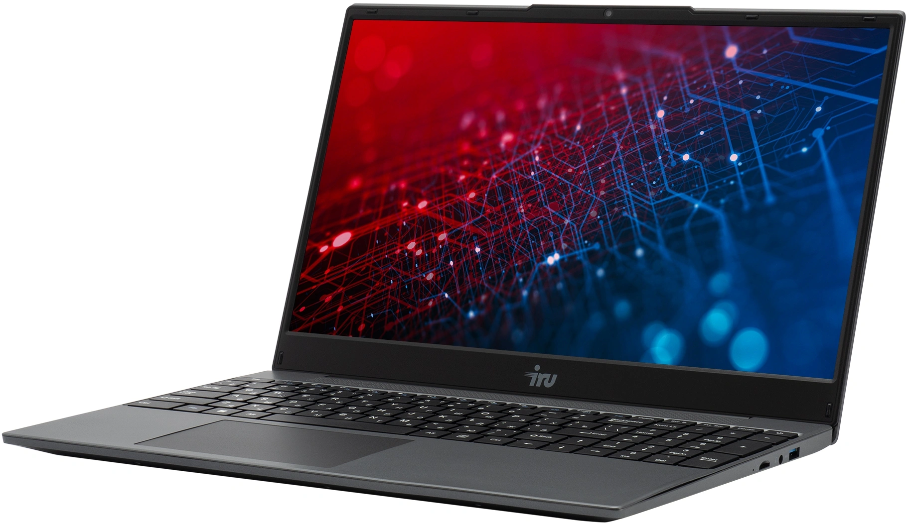 Ноутбук IRU Tactio 15PHR Ryzen 7 5825U 16Gb SSD512Gb AMD Radeon Graphics 15.6" IPS FHD (1920x1080) Windows 11 Pro 64 black WiFi BT Cam 4000mAh (2150142) — миниатюра 3
