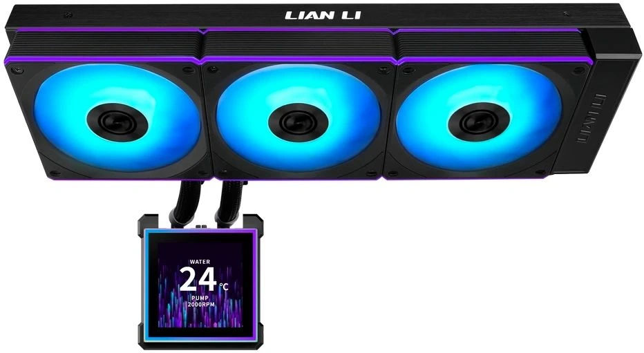Система водяного охлаждения Lian-Li HydroShift II LCD-S 360CL ARGB Soc-AM5/AM4/1700/1851 черный 4-pin 30dB Al LCD Ret (G89.GHS2LCDS36CB.R0) — миниатюра 5
