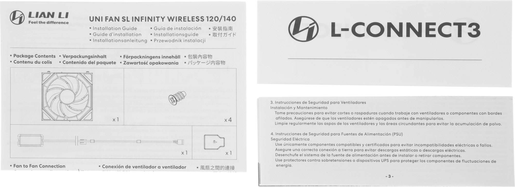 Вентилятор для корпуса Lian-Li Uni Fan SL-INF Wireless 120 ARGB 120х122.1x28 черный 4-pin 29.2дБ (G99.12SLIN1W1B.R0) Ret — миниатюра 4