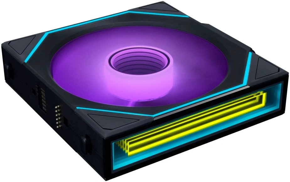 Вентилятор для корпуса Lian-Li Uni Fan SL-INF Wireless 120 ARGB 120х124.5x28 черный 4-pin 29.2дБ (упак.:3шт) (G99.12SLIN1W3B.R0) Ret — миниатюра 5