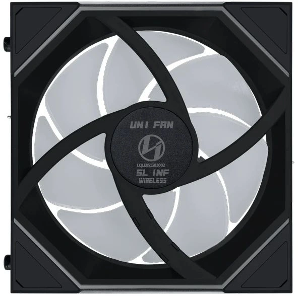 Вентилятор для корпуса Lian-Li Uni Fan SL-INF Wireless 120 ARGB 120х124.5x28 черный 4-pin 29.2дБ (упак.:3шт) (G99.12SLIN1W3B.R0) Ret — миниатюра 8