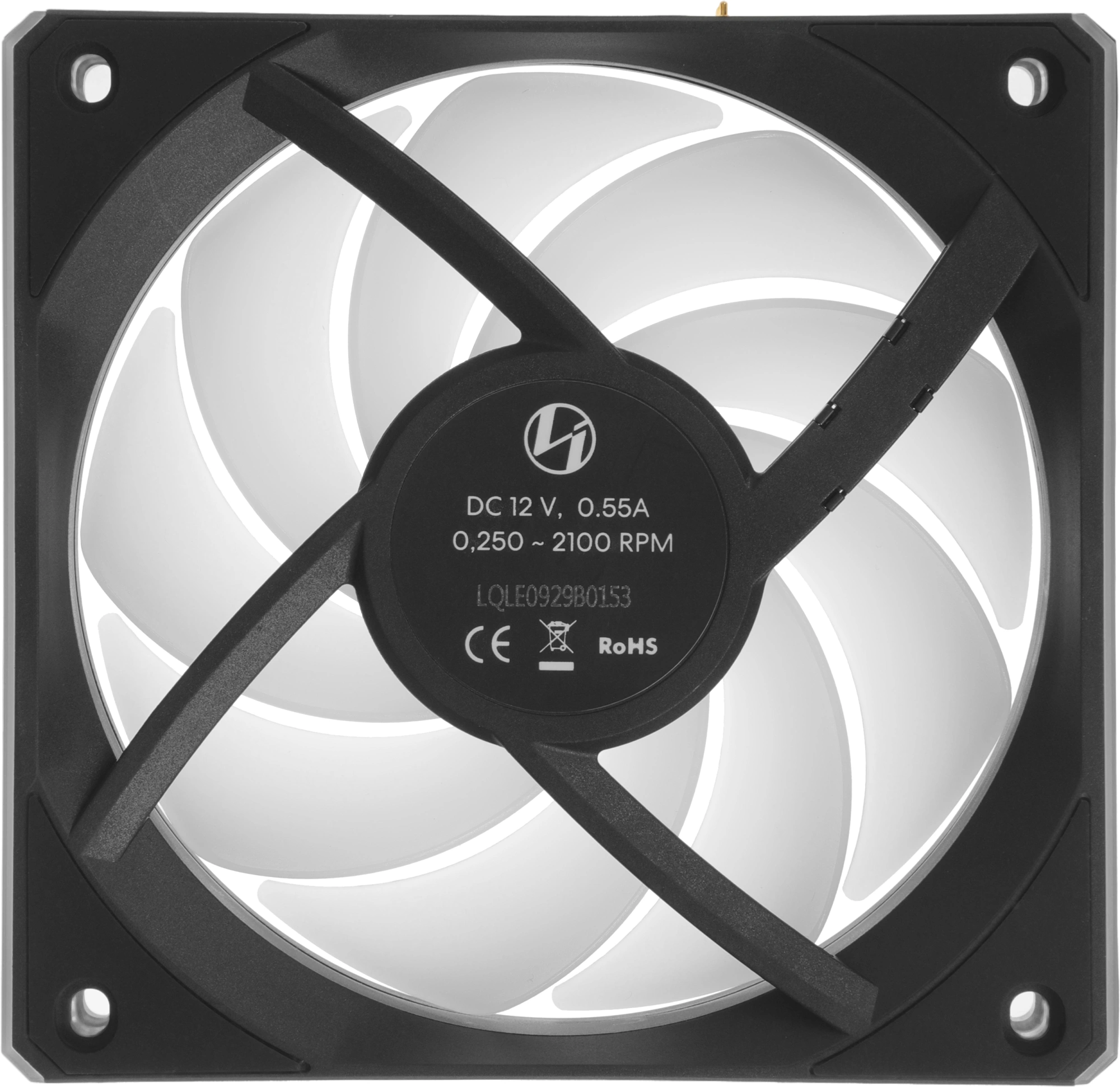 Вентилятор для корпуса Lian-Li Uni Fan CL Wireless 120 ARGB 124х120x28 черный 4-pin 29.8дБ (G99.12CL1W1B.R0) Ret — миниатюра 7