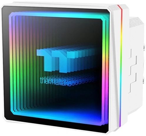 Система водяного охлаждения Thermaltake TH360 V3 Snow ARGB Soc-AM5/AM4/1200/1700/1851 белый 4-pin 37.8dB Al Ret (CL-W468-PL12SW-A) — миниатюра 3