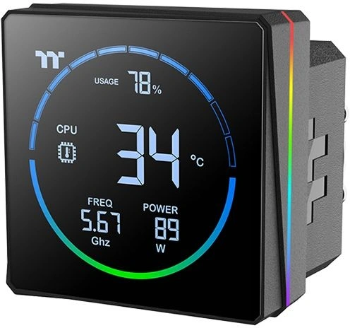 Система водяного охлаждения Thermaltake TH360-S V3 ARGB Soc-AM5/AM4/1200/1700/1851 черный 4-pin 37.8dB Al LCD 365W Ret (CL-W470-PL12SW-A) — миниатюра 3