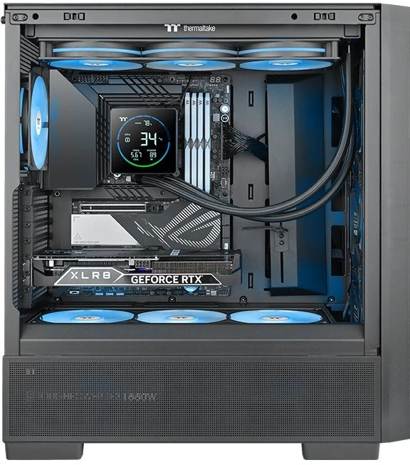 Система водяного охлаждения Thermaltake TH360-S V3 ARGB Soc-AM5/AM4/1200/1700/1851 черный 4-pin 37.8dB Al LCD 365W Ret (CL-W470-PL12SW-A) — миниатюра 6