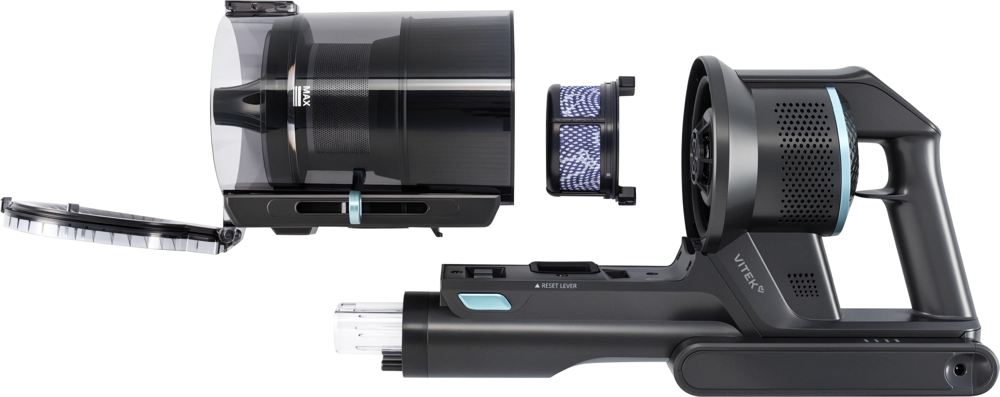 Пылесос Vitek VT-CLS06ULTRA 700Вт серый стальной/серебристый — миниатюра 15
