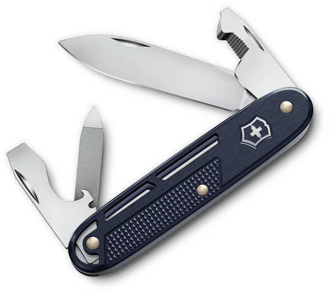 Нож перочинный Victorinox Synergy Alox (0.8216.22) 93мм 9функц. синий карт.коробка — фото 1