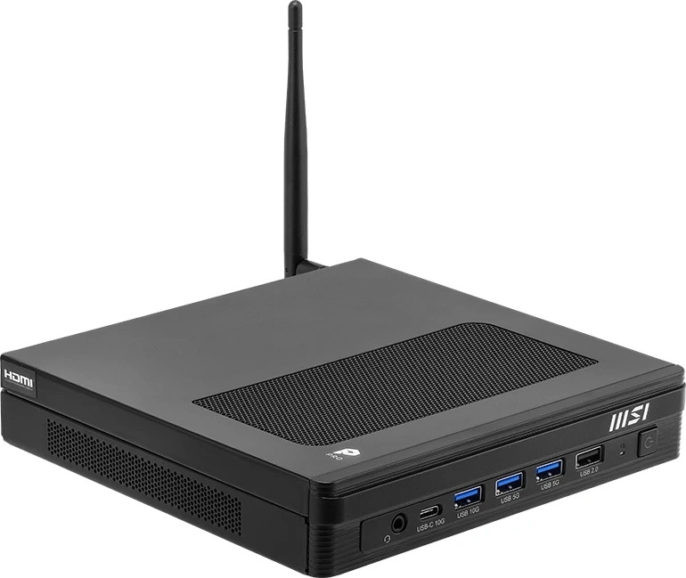 Неттоп MSI Pro DP10 A14MG-010XRU i5 14400 (2.5) 16Gb SSD512Gb UHDG 730 без ОС 2x2.5GbitEth WiFi BT 120W черный (9S6-B21011-010) — миниатюра 7
