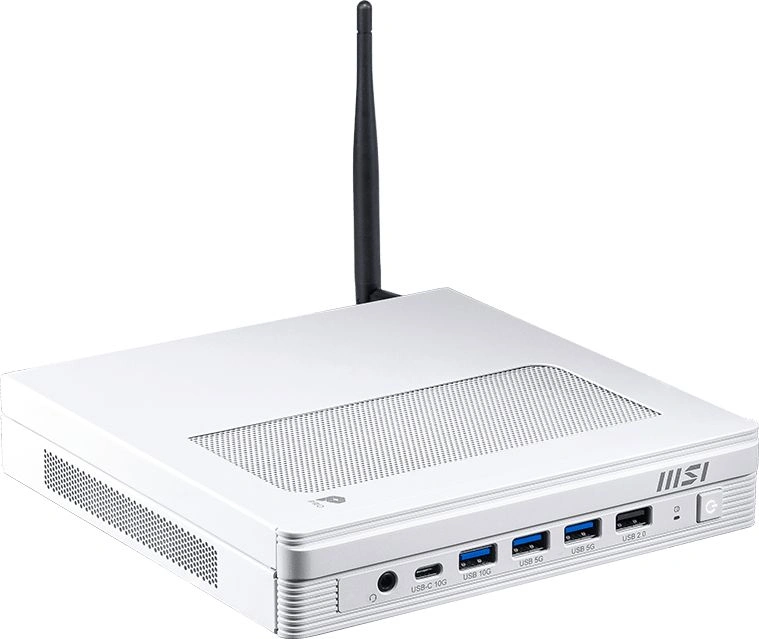 Неттоп MSI Pro DP10 A14MG-010BRU i7 14700 (2.1) UHDG 770 без ОС 2x2.5GbitEth WiFi BT 120W белый (936-B21012-010) — миниатюра 3