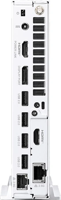 Неттоп MSI Pro DP10 A14MG-010BRU i7 14700 (2.1) UHDG 770 без ОС 2x2.5GbitEth WiFi BT 120W белый (936-B21012-010) — миниатюра 4