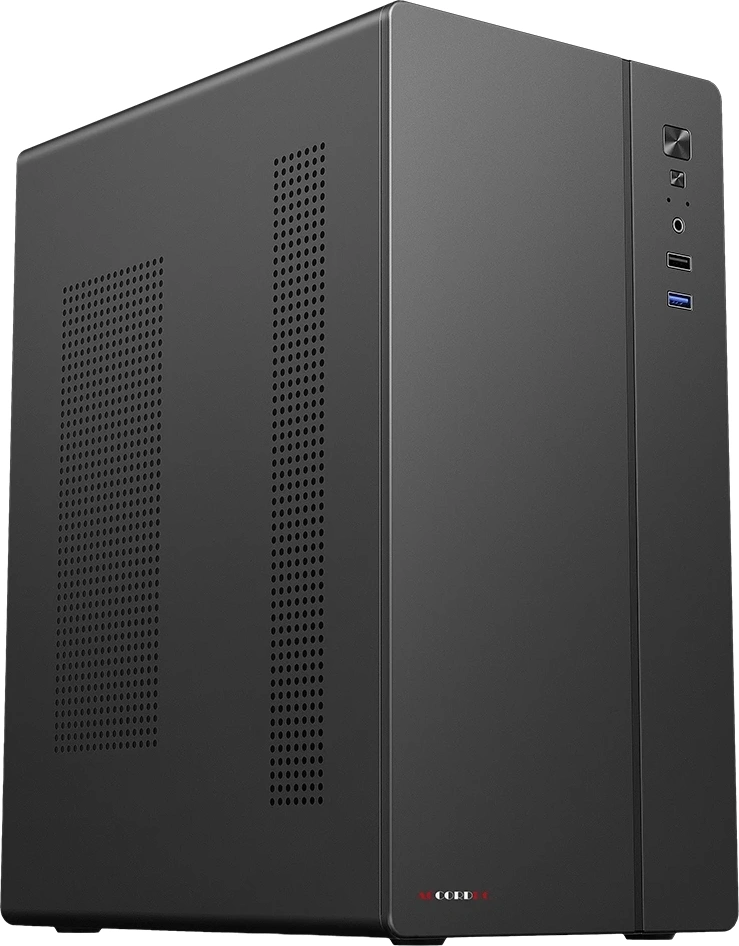 Корпус Accord ACC-266 черный без БП mATX 1x120mm 1xUSB2.0 1xUSB3.0 audio bott PSU — фото 1