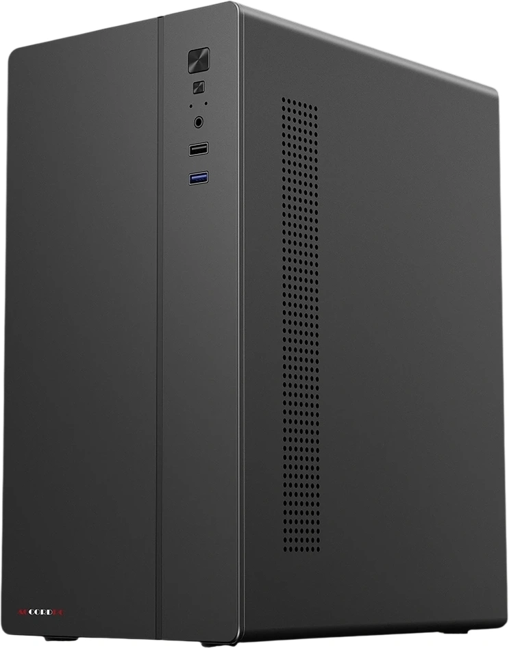 Корпус Accord ACC-266 черный без БП mATX 1x120mm 1xUSB2.0 1xUSB3.0 audio bott PSU — миниатюра 4