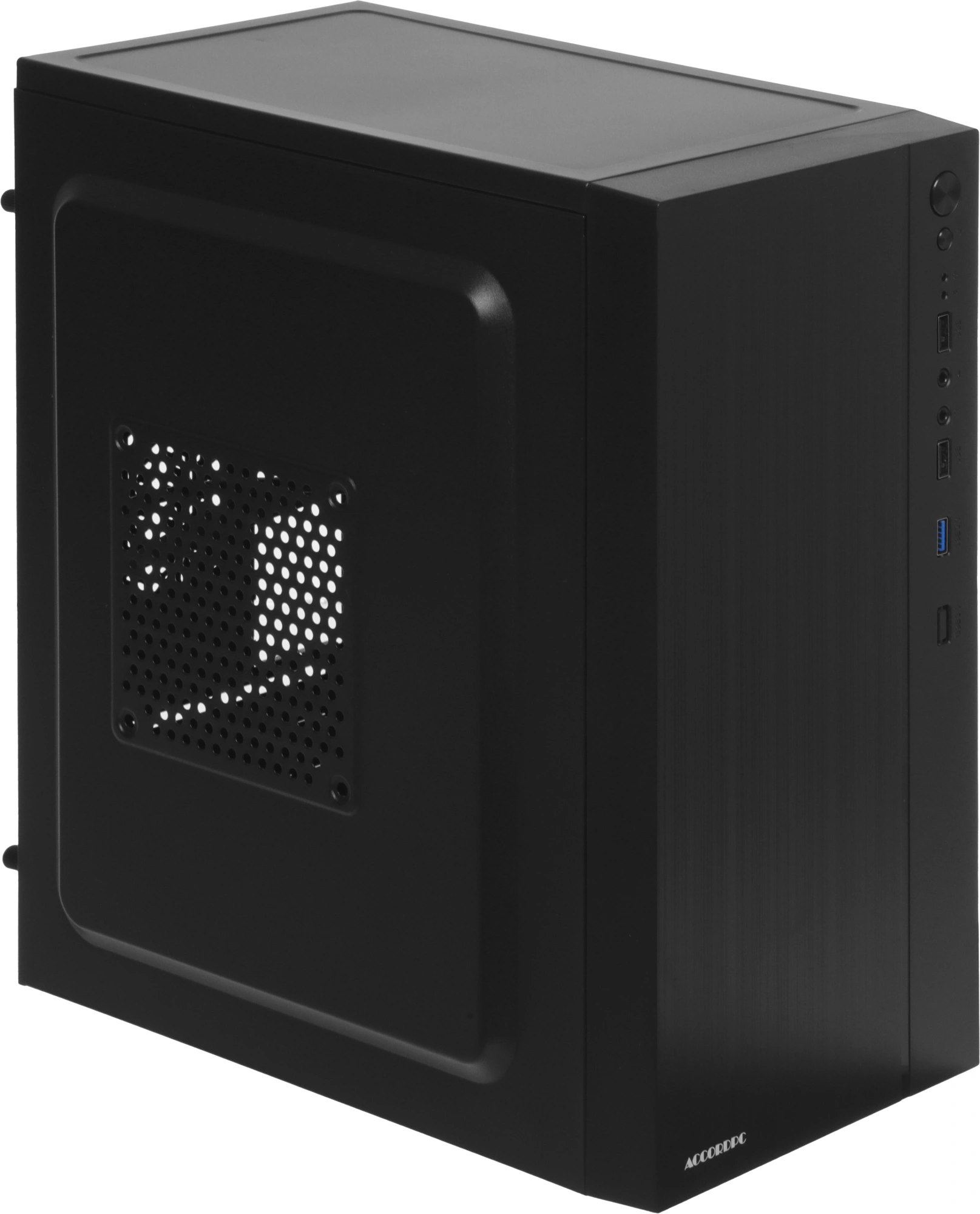 Корпус Accord ACC-XA05 черный без БП mATX 1x80mm 1x120mm 2xUSB2.0 1xUSB3.0 audio bott PSU — миниатюра 5