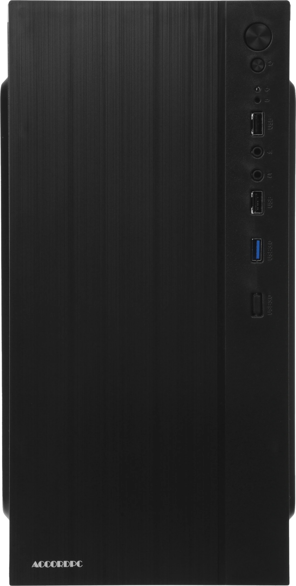 Корпус Accord ACC-XA05 черный без БП mATX 1x80mm 1x120mm 2xUSB2.0 1xUSB3.0 audio bott PSU — миниатюра 2