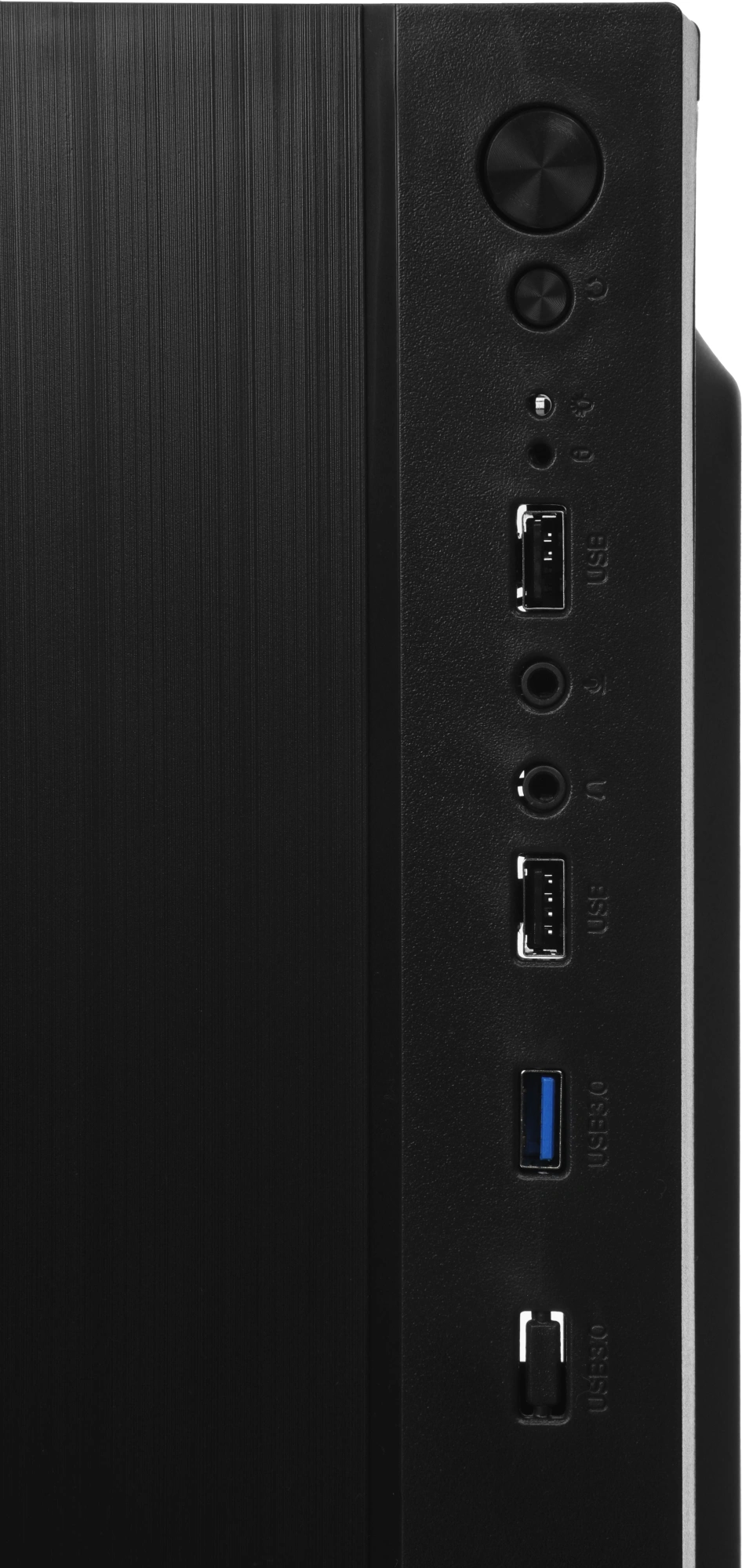 Корпус Accord ACC-XA05 черный без БП mATX 1x80mm 1x120mm 2xUSB2.0 1xUSB3.0 audio bott PSU — миниатюра 3