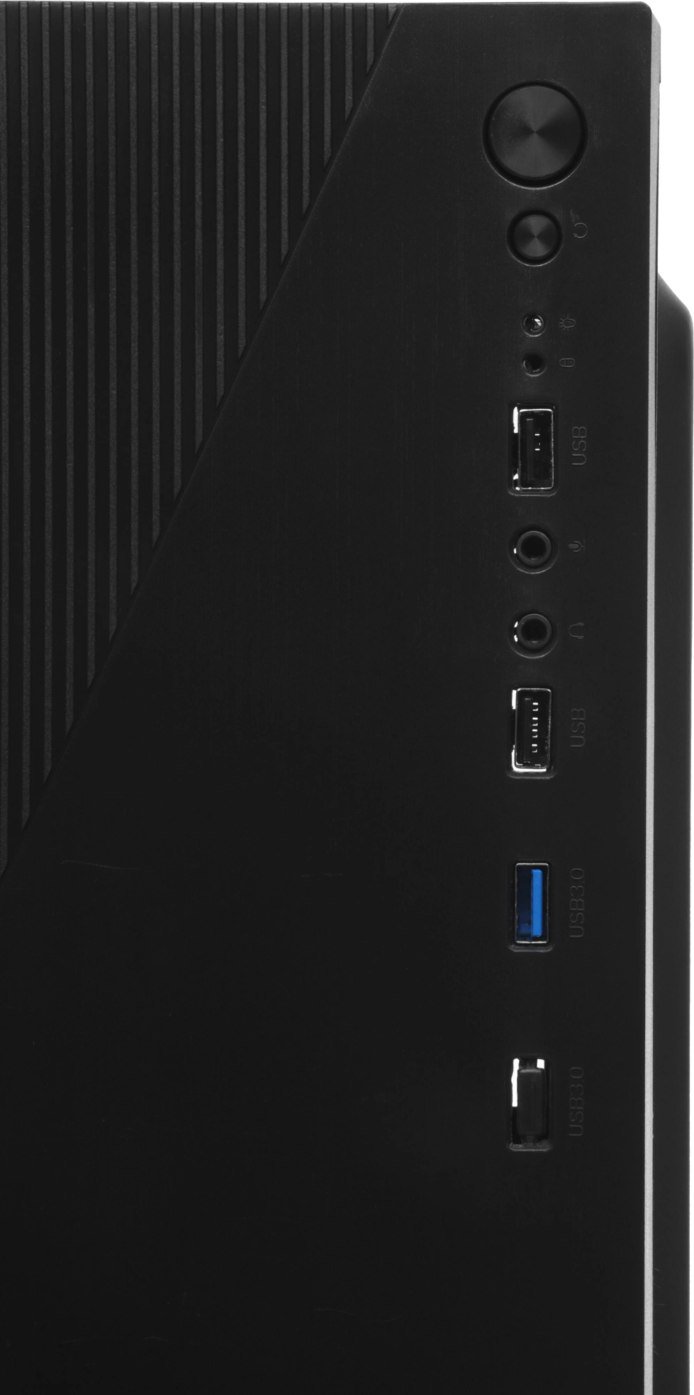 Корпус Accord ACC-XA09 черный без БП mATX 1x80mm 1x120mm 2xUSB2.0 1xUSB3.0 audio bott PSU — миниатюра 3