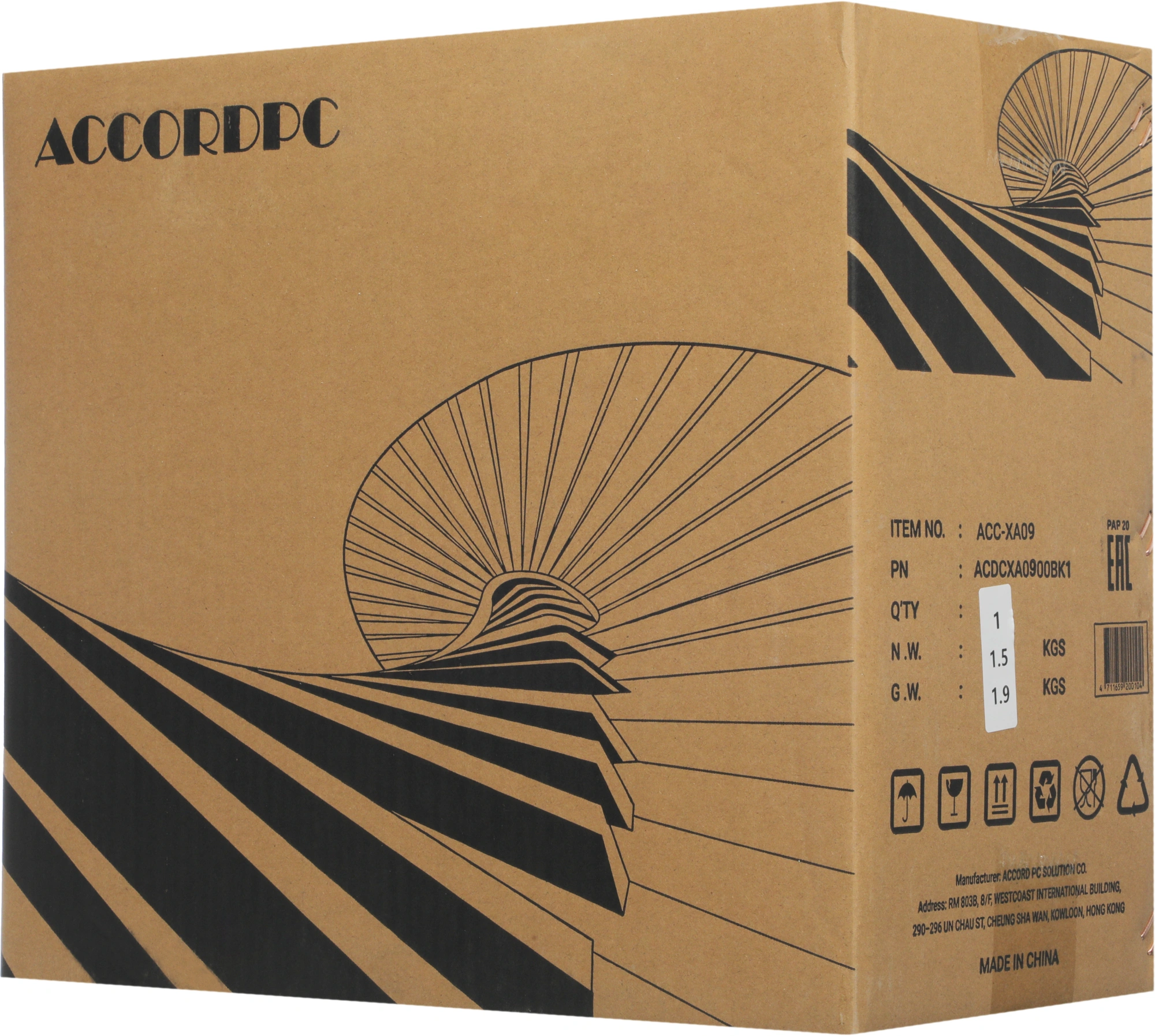 Корпус Accord ACC-XA09 черный без БП mATX 1x80mm 1x120mm 2xUSB2.0 1xUSB3.0 audio bott PSU — миниатюра 11