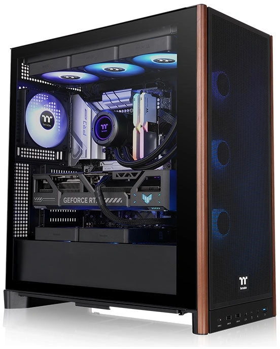 Корпус Thermaltake S370 WS черный без БП ATX 5x120mm 8x140mm 1xUSB3.0 audio bott PSU — миниатюра 4