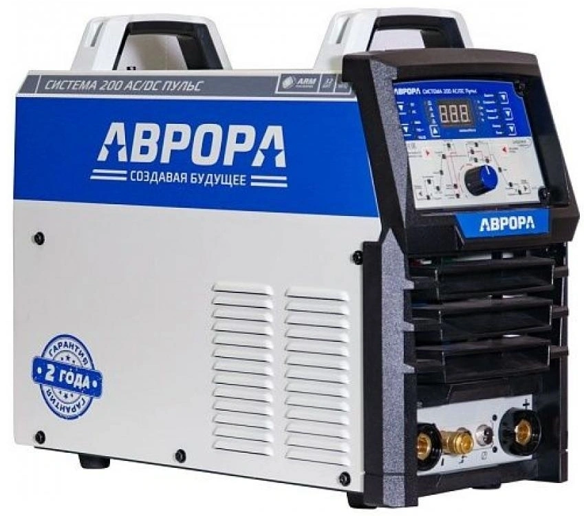 Сварочный аппарат Аврора Система 200 AC/DC ПУЛЬС инвертор ММА/TIG 5.2кВт — фото 1