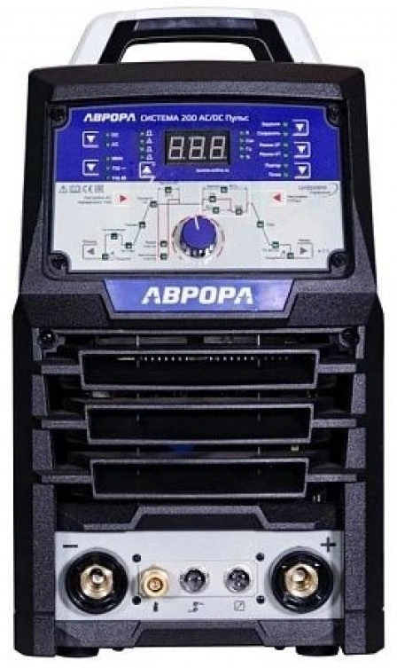 Сварочный аппарат Аврора Система 200 AC/DC ПУЛЬС инвертор ММА/TIG 5.2кВт — миниатюра 2