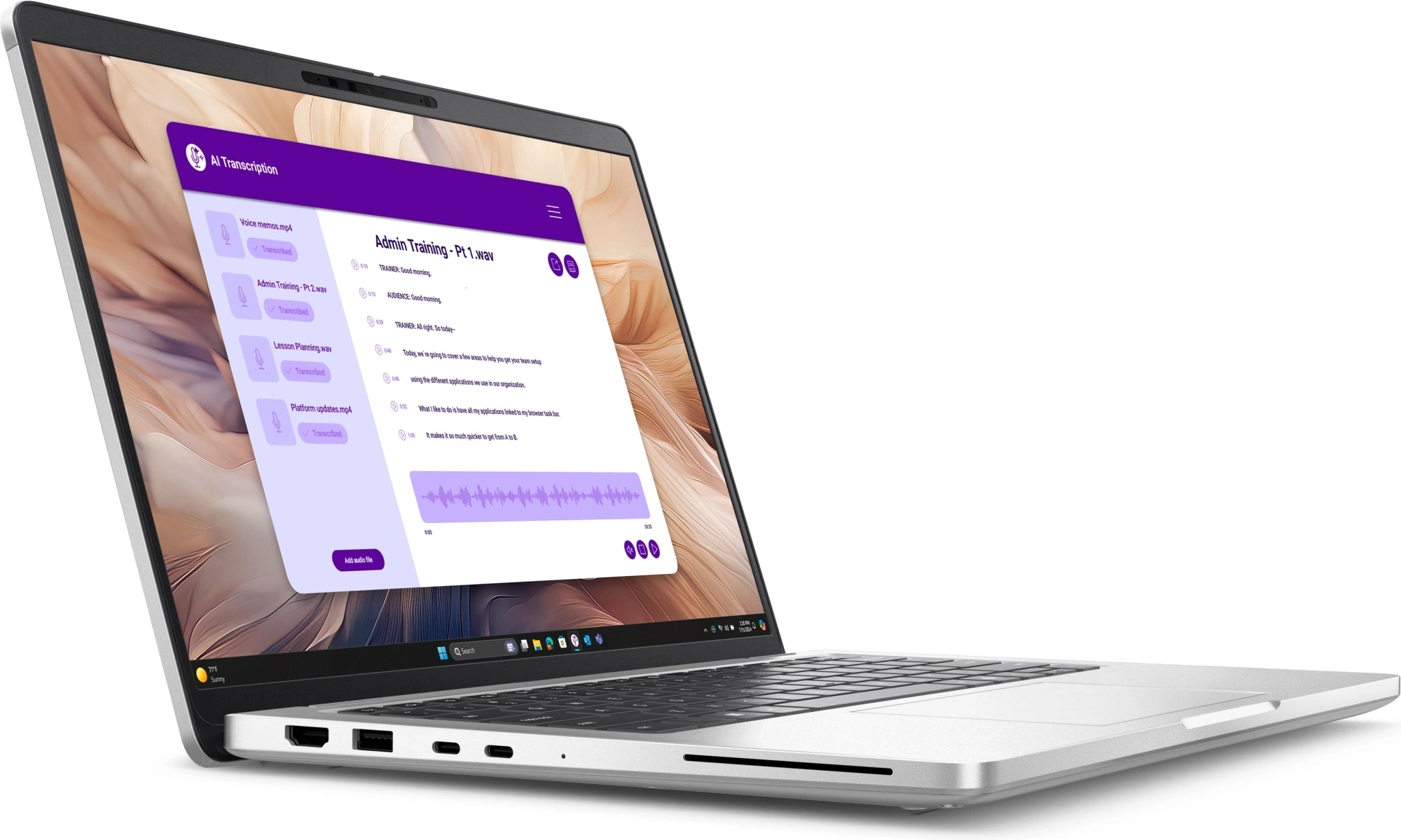 Ноутбук Dell Pro 14 Plus PB14250 Core Ultra 7 265U 16Gb SSD1Tb Intel Graphics 14" IPS FHD+ (1920x1200) Linux silver WiFi BT Cam (PRO14PL-5655) — миниатюра 3