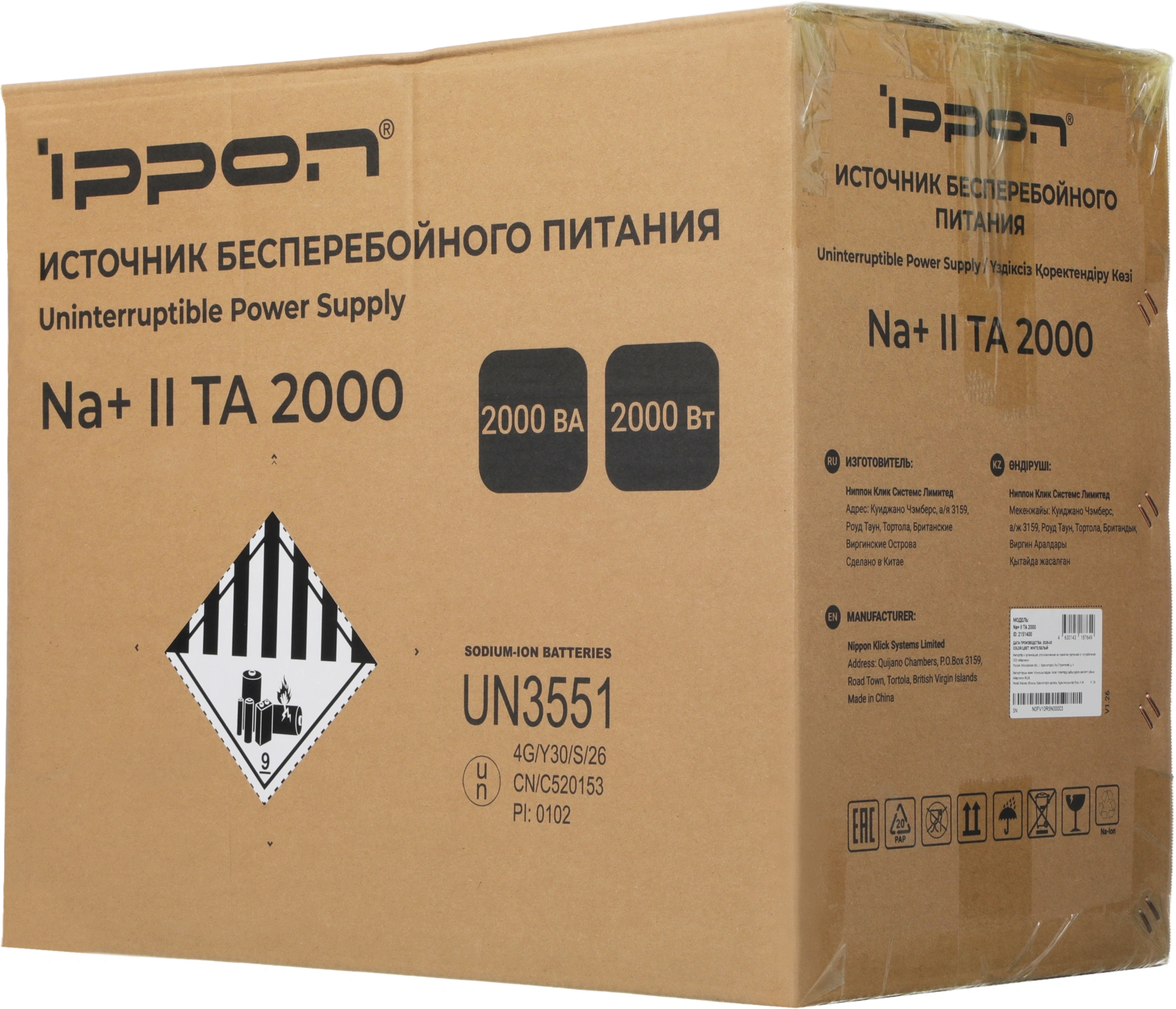 Источник бесперебойного питания Ippon Na+ II TA 2000 2000Вт 2000ВА белый — миниатюра 4