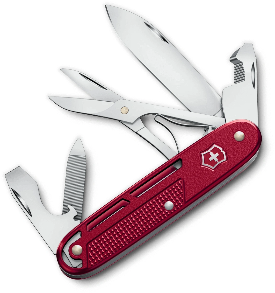 Нож перочинный Victorinox Synergy X Alox (0.8226.20) 93мм 10функц. красный карт.коробка — фото 1