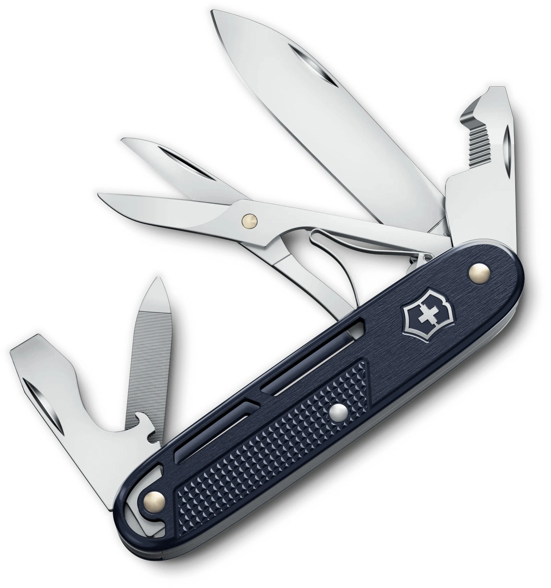 Нож перочинный Victorinox Synergy X Alox (0.8226.22) 93мм 10функц. синий карт.коробка — фото 1