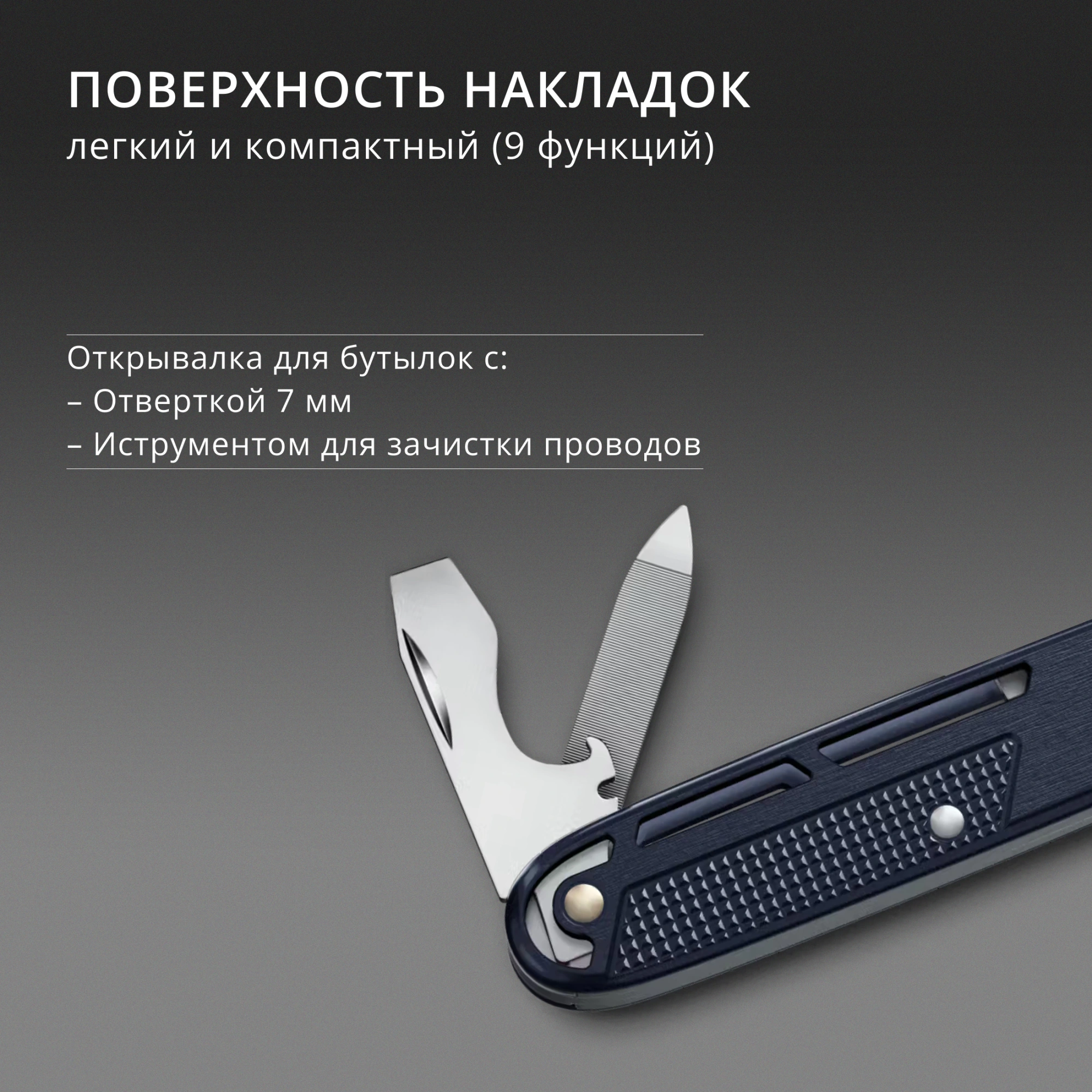 Нож перочинный Victorinox Synergy X Alox (0.8226.22) 93мм 10функц. синий карт.коробка — миниатюра 9