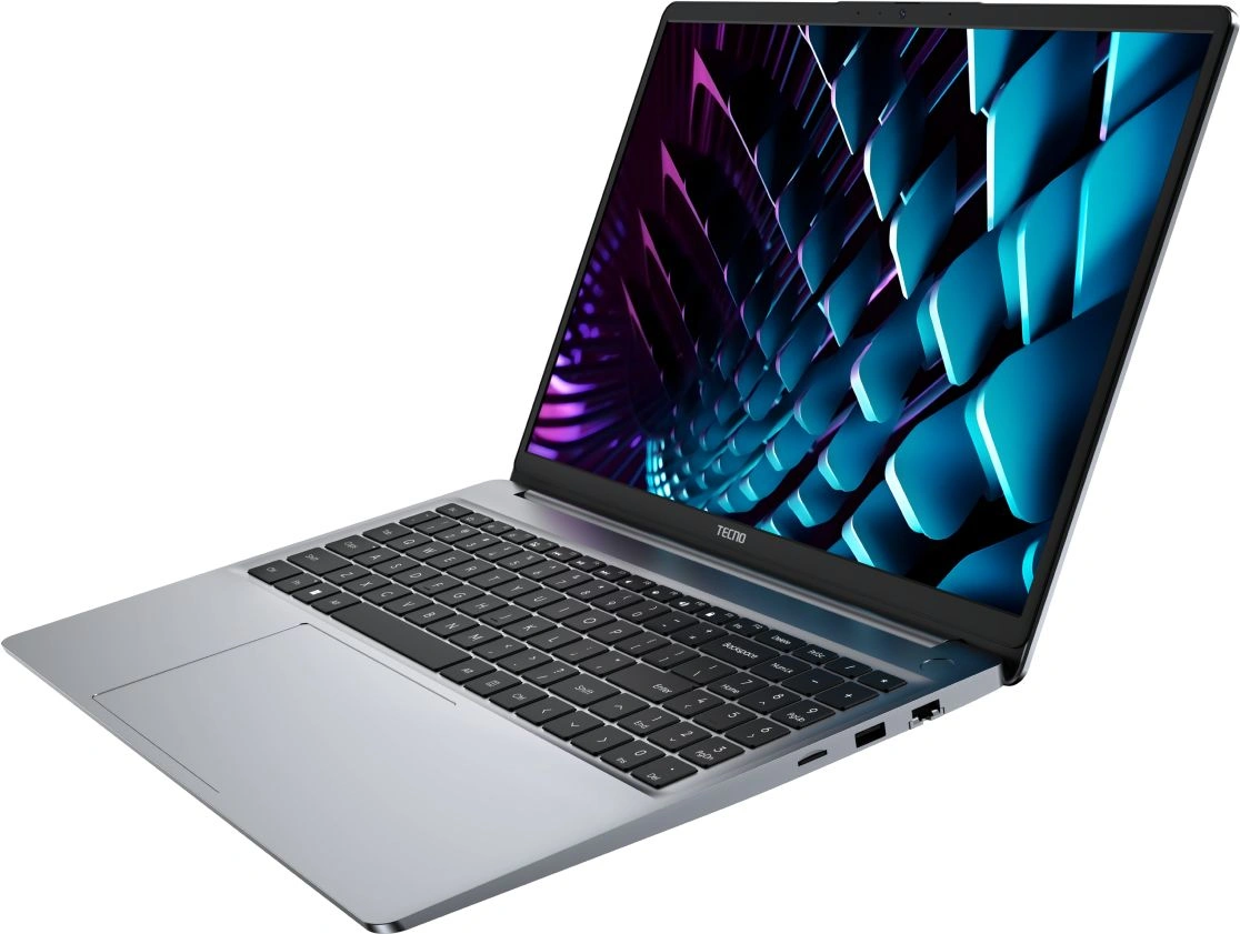 Ноутбук Tecno MegaBook K16SFA Ryzen 5 7535HS 16Gb SSD512Gb AMD Radeon 660M 16" IPS WUXGA (1920x1200) Windows 11 Home grey WiFi BT Cam 6060mAh (71005000406) — миниатюра 2